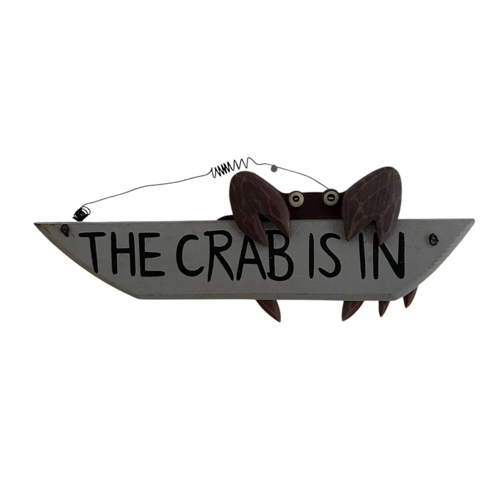 The Crab is In Wall‎ Door Hanger Home Decor Funny